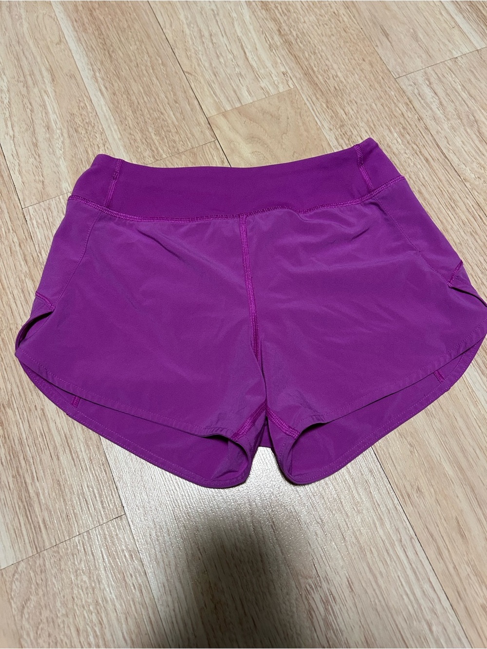 Athleta Girl run the world shorts Children’s M 8-10. Purple. Like new.